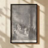Joseph Interprets Pharaoh's Dream - Gustave Dore Courtroom Prophecy Scene canvas wall art - Image 2