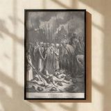 Joshua and Rahab - Gustave Dore Wall Canvas Biblical Mercy Scene - Image 2