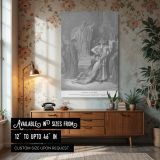 Judgment of Solomon - Gustave Dore Royal Courtroom Decision Scene canvas wall art