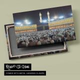 Kaaba and the Grand Mosque at Night - canvas rear frame and hanging hardware