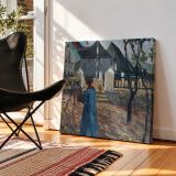 Kallmünz – Gabriele Münter beim Malen II (1903) by Wassily Kandinsky — room mockup view 2