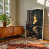 Katherine Rosen by George Bellows - Velvet Dress with Lace and Soft Light canvas wall art - Image 6