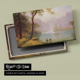 Kern River Valley, California by Albert Bierstadt - canvas rear frame and hanging hardware