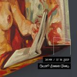 Kimberly Morning 01 by Aaron Coberly - canvas surface and wrapped edge detail