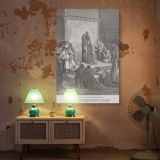 King David in Grief - Gustave Dore Mourning After Absalom's Death canvas wall art - Image 5