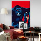 King Kong 1933 - Red-Eyed Gorilla and Woman Poster