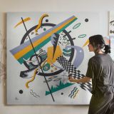 Kleine Welten IV (Small Worlds IV) (1922) print in high resolution by Wassily Kandinsky — room mockup view 3