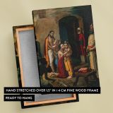 Krishna Frees His Parents - Vasudev and Devaki in Prison Scene By Raja Ravi Varma canvas wall art - Image 6