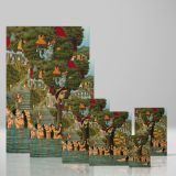 Krishna Stealing Clothes - Sacred Yamuna Scene with Gopis By Unknown Indian Artist canvas wall art - Image 4