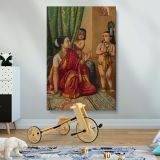 Krishna's Mouth - Yashoda Sees Universe Inside By Raja Ravi Varma canvas wall art - Image 2