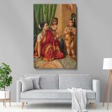 Krishna's Mouth - Yashoda Sees Universe Inside By Raja Ravi Varma canvas wall art - Image 5