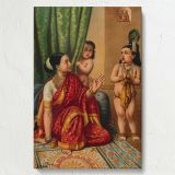 Krishna's Mouth - Yashoda Sees Universe Inside By Raja Ravi Varma canvas wall art - Image 7