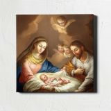 La Natividad (1799), vintage illustration by Jose Campeche y Jordan — room mockup view 1