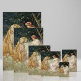 Lady and the Tiger - Romantic Animal Scene By Frederick Stuart Church canvas wall art - Image 4