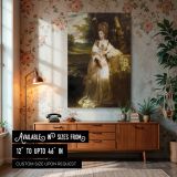 Lady Bampfylde - Georgian Noblewoman by Joshua Reynolds canvas wall art