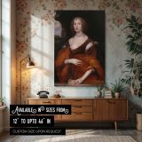 Lady Killigrew Portrait by Van Dyck - Soft Flesh Tones and Earthy Draped Dress canvas wall art