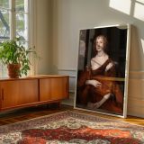 Lady Killigrew Portrait by Van Dyck - Soft Flesh Tones and Earthy Draped Dress canvas wall art - Image 6