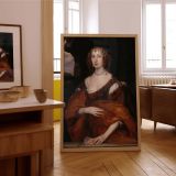 Lady Killigrew Portrait by Van Dyck - Soft Flesh Tones and Earthy Draped Dress canvas wall art - Image 7