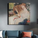 Lady Lilith by Dante Gabriel Rossetti and Henry Treffry Dunn — room mockup view 3