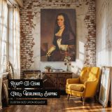 Lady with a Fan - Velazquez Portrait of Elegant Spanish Noblewoman canvas wall art - Image 3