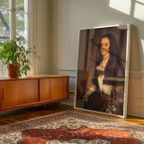 Lady with a Fan - Velazquez Portrait of Elegant Spanish Noblewoman canvas wall art - Image 6