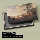 Landscape Near Rhenen by Aelbert Cuyp - canvas rear frame and hanging hardware