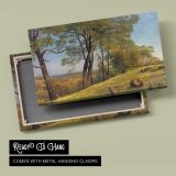 Landscape Rockland County California by Albert Bierstadt - canvas rear frame and hanging hardware
