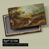 Landscape with a Rainbow by Pieter Paul Rubens - canvas rear frame and hanging hardware