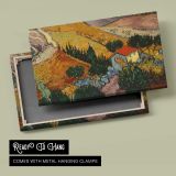 Landscape with House and Ploughman by Vincent Van Gogh - canvas rear frame and hanging hardware
