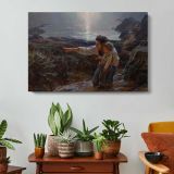 Landscape-wonder-primary-image-huge by Daniel Gerhartz - single-panel canvas displayed above a console table