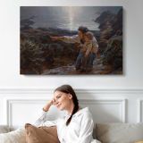 Landscape-wonder-primary-image-huge by Daniel Gerhartz - single-panel canvas displayed above a sofa