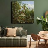 Landschap in Nederlands-Indië (1858 - 1900) by Maurits E H R van den Kerkhoff — room mockup view 15