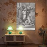 Lazarus and the Rich Man - Mercy Parable by Gustave Dore canvas wall art - Image 5