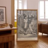 Lazarus and the Rich Man - Mercy Parable by Gustave Dore canvas wall art - Image 7