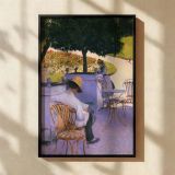 Les Orangers by Gustave Caillebotte - Summer Garden with Trees and Chairs canvas wall art - Image 2