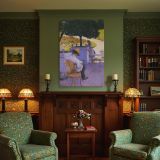 Les Orangers by Gustave Caillebotte - Summer Garden with Trees and Chairs canvas wall art - Image 4