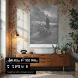 Levite Carries Woman - Gustave Dore Biblical Tragedy Scene canvas wall art