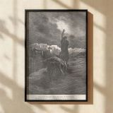 Levite Carries Woman - Gustave Dore Biblical Tragedy Scene canvas wall art - Image 2