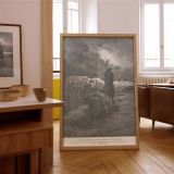 Levite Carries Woman - Gustave Dore Biblical Tragedy Scene canvas wall art - Image 7