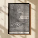Levite Finds Woman's Body - Gustave Dore Grief and Mourning Scene canvas wall art - Image 2