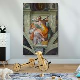 Libyan Sibyl - Sistine Chapel Ceiling Panel (1511) By Michelangelo Buonarroti canvas wall art - Image 2