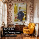 Lieder Ohne Worte - Classical Portrait of Woman by Frederic Leighton Canvas Art - Image 3