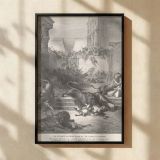 Lions Attack Disobedient Men - Gustave Dore Dramatic Beast Scene canvas wall art - Image 2