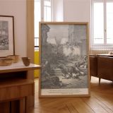 Lions Attack Disobedient Men - Gustave Dore Dramatic Beast Scene canvas wall art - Image 7