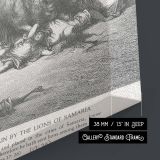Lions Attack Disobedient Men - Gustave Dore Dramatic Beast Scene canvas wall art - Image 8