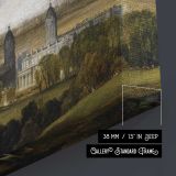 London from Greenwich Park Exhibited by Joseph Mallord William Turner - canvas surface and wrapped edge detail