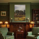 Long Island Homestead by Andrew W. Warren - Autumn Trees and Harvest Fields canvas wall art - Image 4