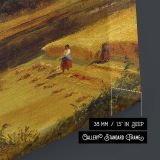 Long Island Homestead by Andrew W. Warren - Autumn Trees and Harvest Fields canvas wall art - Image 8