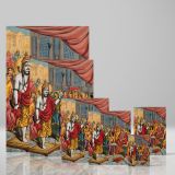 Lord Shiva Awaiting Parvati - Mythological Royal Setting By Unknown Indian Artist canvas wall art - Image 4