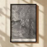 Lot Flees Sodom - Destruction of Cities by Gustave Dore canvas wall art - Image 2